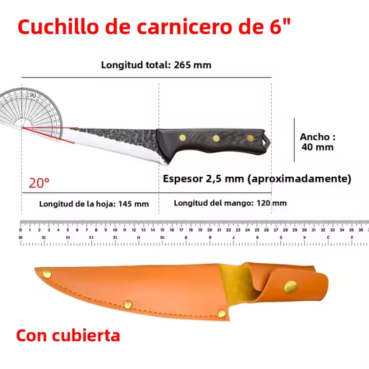 Cuchillo Multifuncional De Acero Inoxidable Cuchillo De Cocina Para Carne Y Hueso Cuchillo De Rebanar Para Cocina Herramientas De Cocina Cuchillo De Deshuesar - 1