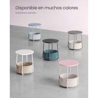 Mesa Lateral Redonda Moderna Espaciosa para Sala de Estar, Dormitorio, Mesita de Noche - details 77