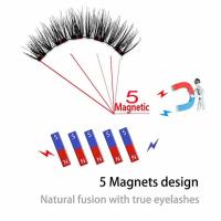Pestañas de Magnetismo Naturales 3D 5 Pestañas Magnéticas Hechas a Mano - details 21