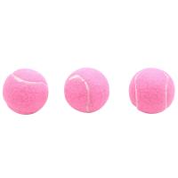 Pelotas de tenis rosas resistentes al desgaste para mujer, pelotas de entrenamiento elásticas de 66mm para principiantes, pelota de práctica de tenis para Club, paquete de 6 piezas - details 7