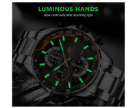 Reloj MINIFOCUS para hombre de acero inoxidable, movimiento de cuarzo, estilo deportivo, luminoso. - details 7