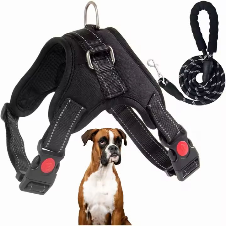 Arnés Perro, antitirones, Ajustable con Tela Respirable y Botones de Seguridad. Accesorio Ideal para Perro Mediano. (Arnes M) - 1