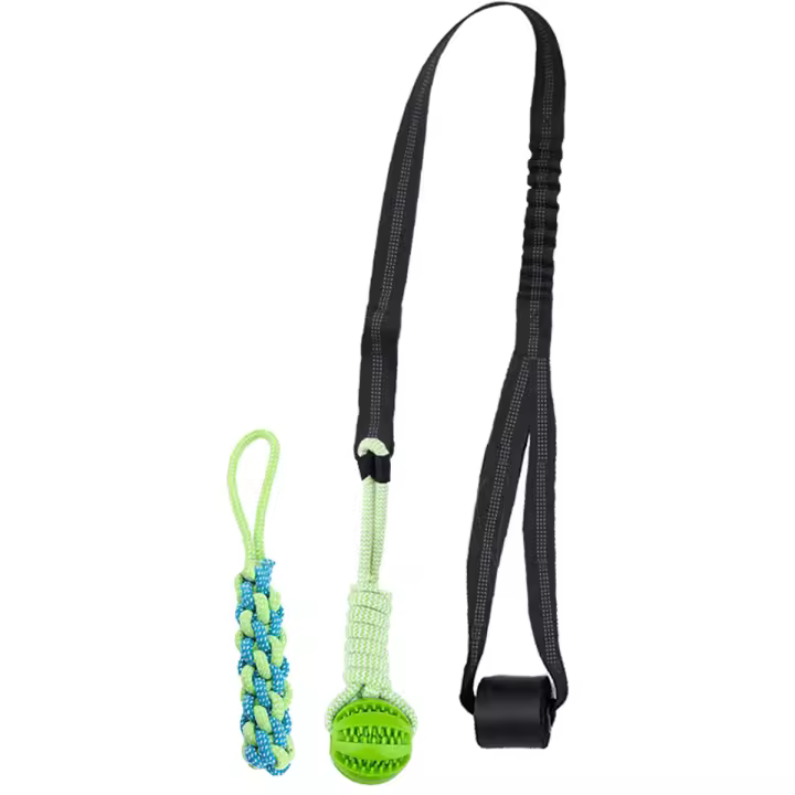 Juego de juguetes para perros, suministros para mascotas, bola de molienda interactiva de palo de maíz de alto rebote - 1