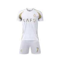 Riad Dos 24-25 Blanco No. Camiseta de fútbol 7 Club para niños y adultos, tallas 14-3XL No. Adultos, - details 2