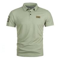 Camisas Polo Para Hombre Coreanas De Color Sólido Casual Manga Corta Cuello En V Moda De Calle 5XL Antideslizante - details 15