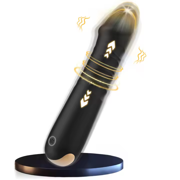 Vibrador Telescópico de Silicona Suave 10 Modos de Estimulación para Mujeres - 1