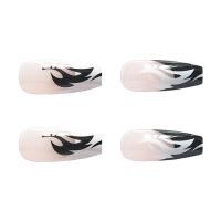 Uñas postizas con llamas impresas, decoración Artificial, cómodas de llevar, manicura para actuaciones en escenario - details 0