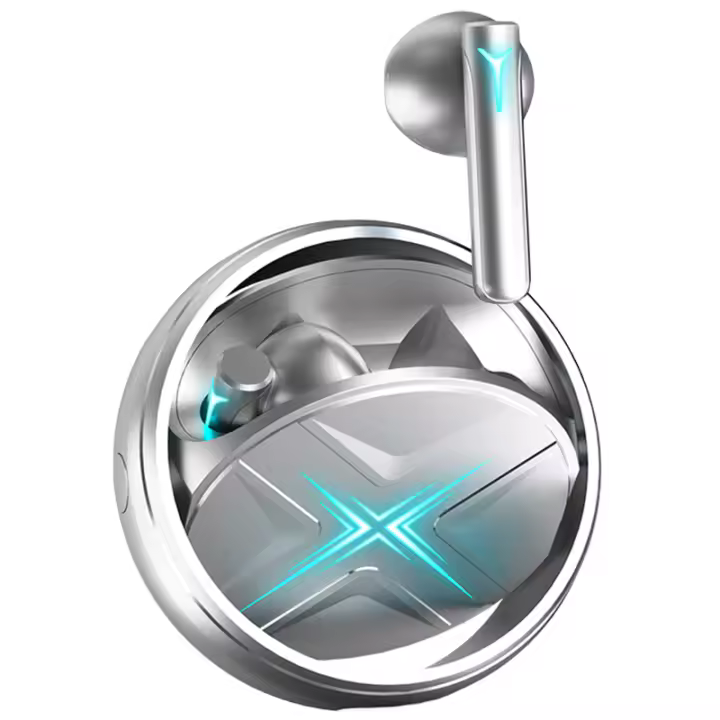 2025 SANLEPUS Auriculares inalámbricos con luz de respiración fría, auriculares Bluetooth 5.3, 24 horas de reproducción con estuche de carga, auriculares para juegos, auriculares internos con sonido estéreo 3D con micrófono para iPhone Android - 1