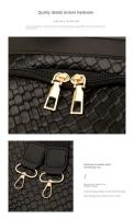 Mochilas de patrón tejidas de cuero suave para bolsos de moda para mujeres y mochilas de gran capacidad para mujeres - details 14