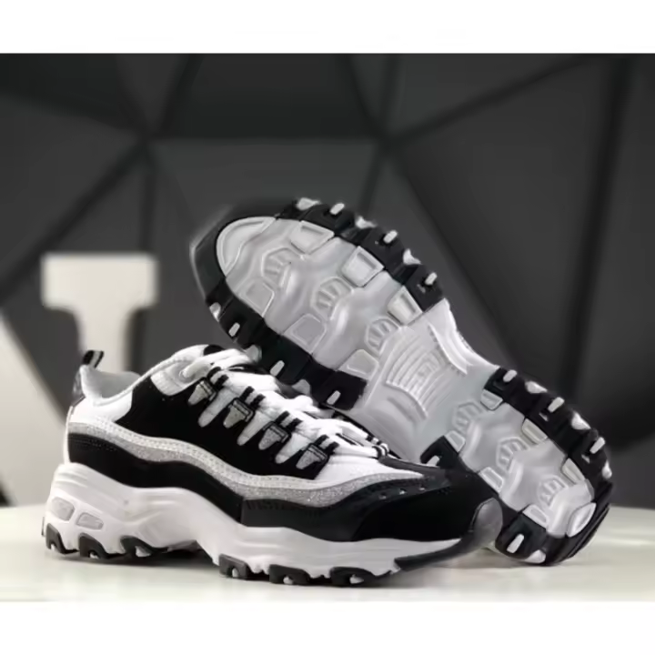 Panda blanco y negro zapatos de los hombres y las mujeres que aumentan los zapatos para correr zapatos deportivos casuales - 1