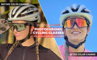 Kapvoe-gafas de sol fotocromáticas rojas para ciclismo, lentes deportivas para bicicleta de montaña - details 0