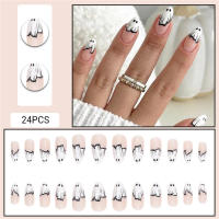 Uñas Falsas Blancas Punta de Fantasma Blanco A Prueba de Chips A Prueba de Manchas - details 1