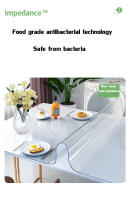 ✨4-12 Seater✨PVC Tablecloth Transparent Rectangular Heat Resistant Waterproof soft glass Table cover - details 6