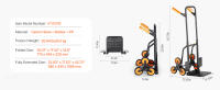 SucceBuy Carrito de Escalera Plegable de Alta Resistencia Capacidad de 440 lbs Manija Doble - details 6