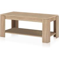 Mesa de Centro Elevable Modelo LYA Acabado en Blanco Artik y Roble Medidas: 102 cm (Largo) x 50 cm (Ancho) x 43-54 cm (Alto) - details 13