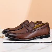 Mocasines de hombre, zapatos de cuero de un pedal de cuero genuino, primera capa de cuero de vaca de hombre - details 17