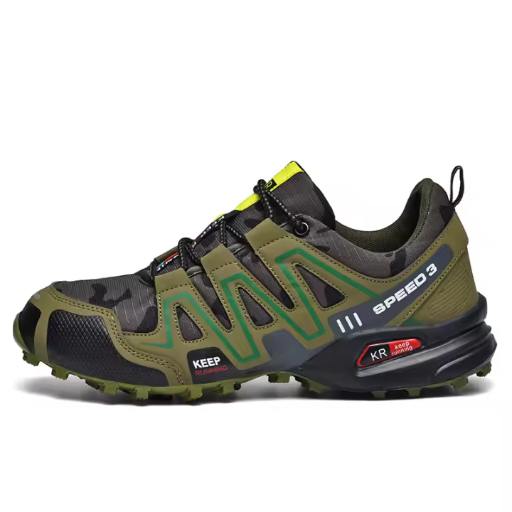 Zapatos de senderismo para hombre, zapatillas deportivas ligeras y transpirables, antideslizantes, para gimnasio, trotar, caminar - 1