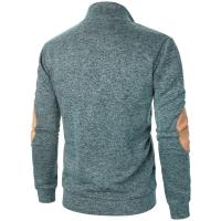 Top de suéter de punto casual de manga larga con cuello levantado para hombre de otoño e invierno - details 27
