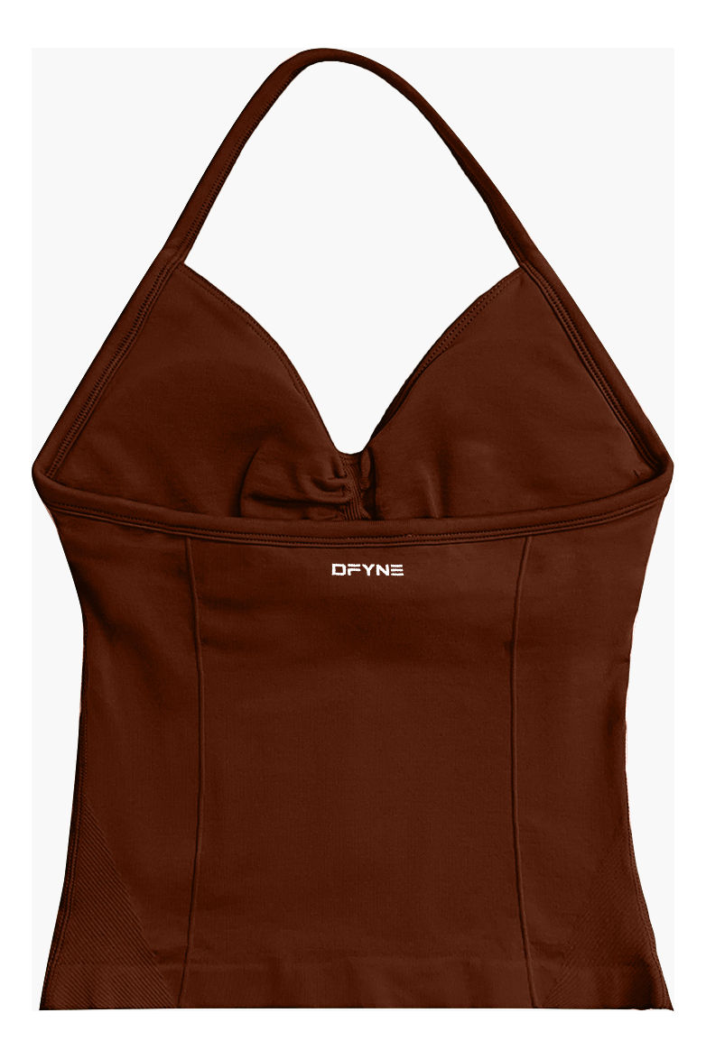 Top Deportivo Dfyne Impact con Tirantes Largos para Mujer, Chaleco Sin Costuras