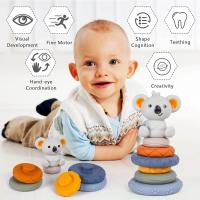 Juego de desarrollo sensorial Montessori para bebé, Juego de habilidades motoras finas, torre de apilamiento - details 2