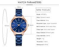 Reloj de mujer – Reloj de pulsera de cuarzo resistente al agua de acero inoxidable con detalles de cristal Reloj elegante minimalista para damas - details 4