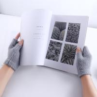 Guantes cálidos y suaves para hombre y mujer, manoplas coreanas de piel sintética, accesorios de mano cálidos, guantes de felpa, guantes de medio dedo - details 0