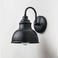 FAROLES minimalistas de pared para exteriores, luz de cuello de cisne Exterior de aluminio, luz de porche de granero de granja para jardín, garaje, patio, puerta delantera - details 1