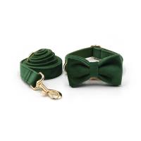 terciopelo verde pavo real grabado, conjunto correa de arnés perros personalizado, Collar ustable sin escape para mascotas con - details 9
