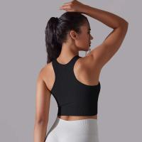 Hamidou-Sujetador deportivo para mujer, ropa interior de gimnasio, hilo Sexy, informal, a rayas, sin costuras, Top ajustado para gimnasio - details 7