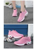 Zapatillas de deporte de moda para mujer, zapatos de tenis transpirables de malla con cojín de aire, fondo suave, para correr al aire libre - details 5