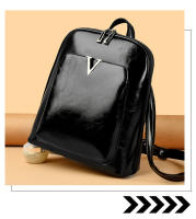 Mochila De cuero con cera de aceite para mujer, bolso Retro urbano Simple, a la moda, novedad de 2024 - details 2