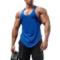 Muscleguys-Camiseta de tirantes para hombre, camiseta sin mangas con estampado de marca para culturismo, entrenamiento y gimnasio - details 7