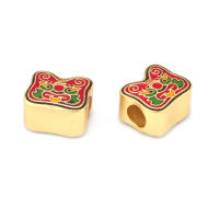 Pulseras de Brass Dorado Mate 4PCS Grande Agujero Abalorios para Hacer Joyas DIY - details 20