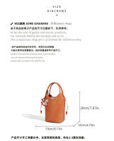 Bolso tejido de moda, bolso cubo de gran capacidad, bolso mensajero casual versátil para viajeros. - details 3
