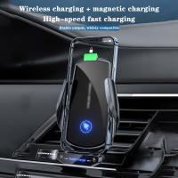Soporte Móvil para Coche con Carga Inalámbrica Qi de 15W Bloqueo Automático Rápido Ventilación - details 10