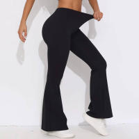 Hamidou-pantalones acampanados de Yoga para mujer, Leggings para Fitness, pantalones de cintura alta para levantar el trasero, pantalones de secado rápido para ciclismo y Fitness - details 13