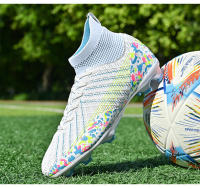 Botas de fútbol para hombre, botines de fútbol TF/FG, zapatos de entrenamiento resistentes al desgaste para niños, zapatillas antideslizantes para exteriores, talla 34-45 - details 15