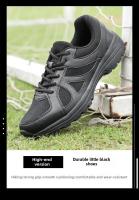 Nuevo estilo, zapatillas de entrenamiento para correr para hombre, zapatos de entrenamiento de lucha contra incendios resistentes al desgaste del verano, transpirables, antideslizantes, negros - details 0