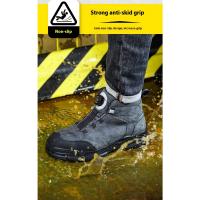 Botas de Trabajo para Hombres Zapatos de Acero con Botones Giratorios Botas de Seguridad - details 11