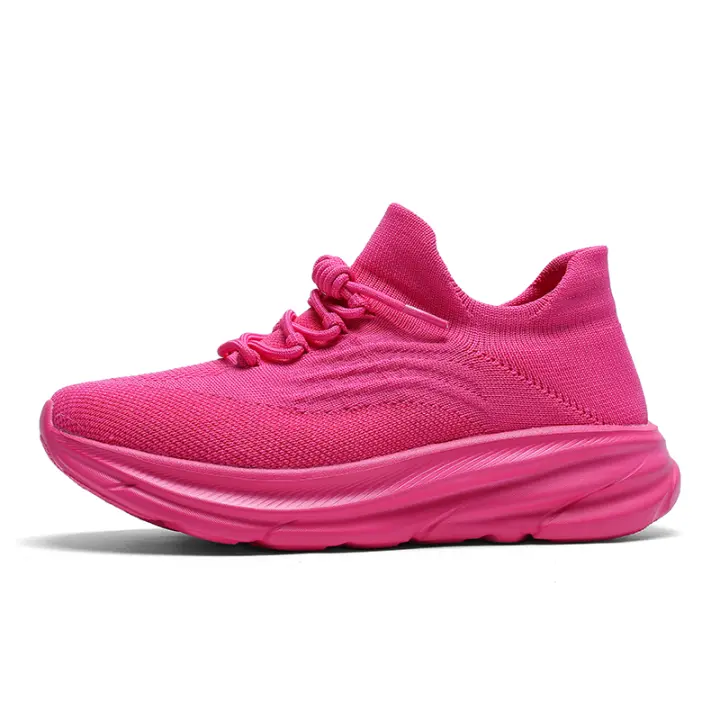 Zapatos para correr sin cordones para mujer, zapatos antideslizantes para caminar, zapatos ligeros para entrenamiento de gimnasio - 1