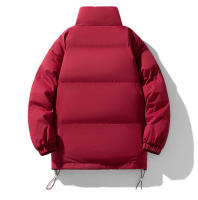 Chaqueta de pan con cuello alto para hombre, camiseta de algodón gruesa y cálida, informal, multicolor, mismo estilo, invierno - details 17