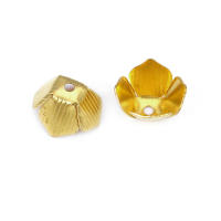 Tapas de cuentas de flores de latón de color no chapado, suministros de joyería Diy de alta calidad, collar, pendientes, accesorios para mujer - details 53