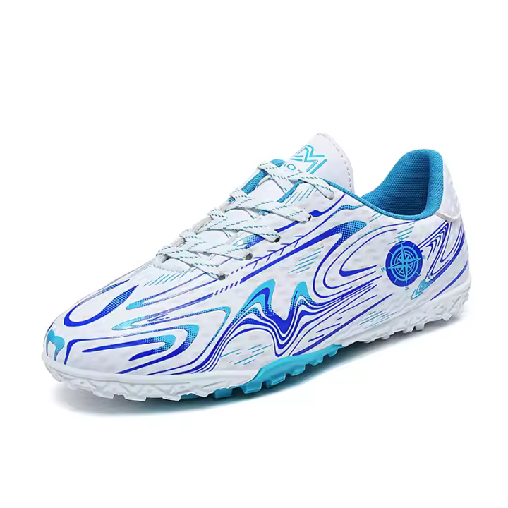 Turf tacos de fútbol para niños y niñas, zapatos de fútbol TF para interiores y exteriores - 1