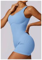 Seamless One-piece Yoga Clothing High-intensity Sweat Wicking Threaded Elastic Sports Tight Fitness One-piece Clothing Female - details 26