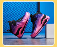 Zapatos de baloncesto antideslizantes para niños, zapatos deportivos de cuero impermeables, cómodos zapatos atléticos de entrenamiento de gimnasia, Zapatillas altas para niños - details 12