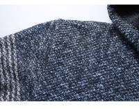 Chaqueta de Punto con Capucha Casual de Colores Bloqueados para Hombres CHAIFENKO - details 7