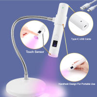 Secador Mini de Flash Sensor Táctil Portátil, Recargable, Lámpara UV para Uñas de Acrílico - details 4