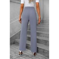 Pantalones elegantes de cintura alta para mujer, comodidad y estilo en primavera y otoño - details 7