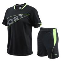 Pantalones cortos de manga corta para deportes al aire libre para hombre, conjunto de dos piezas, holgado, transpirable, de alta calidad - details 7