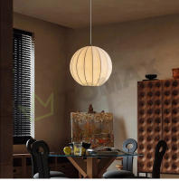 Tomaxin Lámpara colgante de seda LED 60CM Estilo wabi-sabi para dormitorio B&B restaurante sala de estar hotel Metal 220V Interruptor otros - details 6